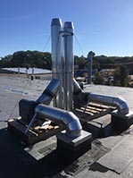 Ducts and Exhaust on Rooftop